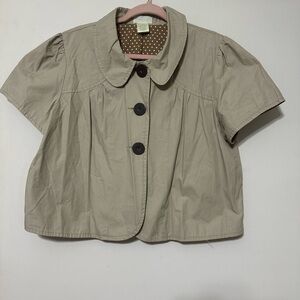 Maurices Brown Polka Dot Top